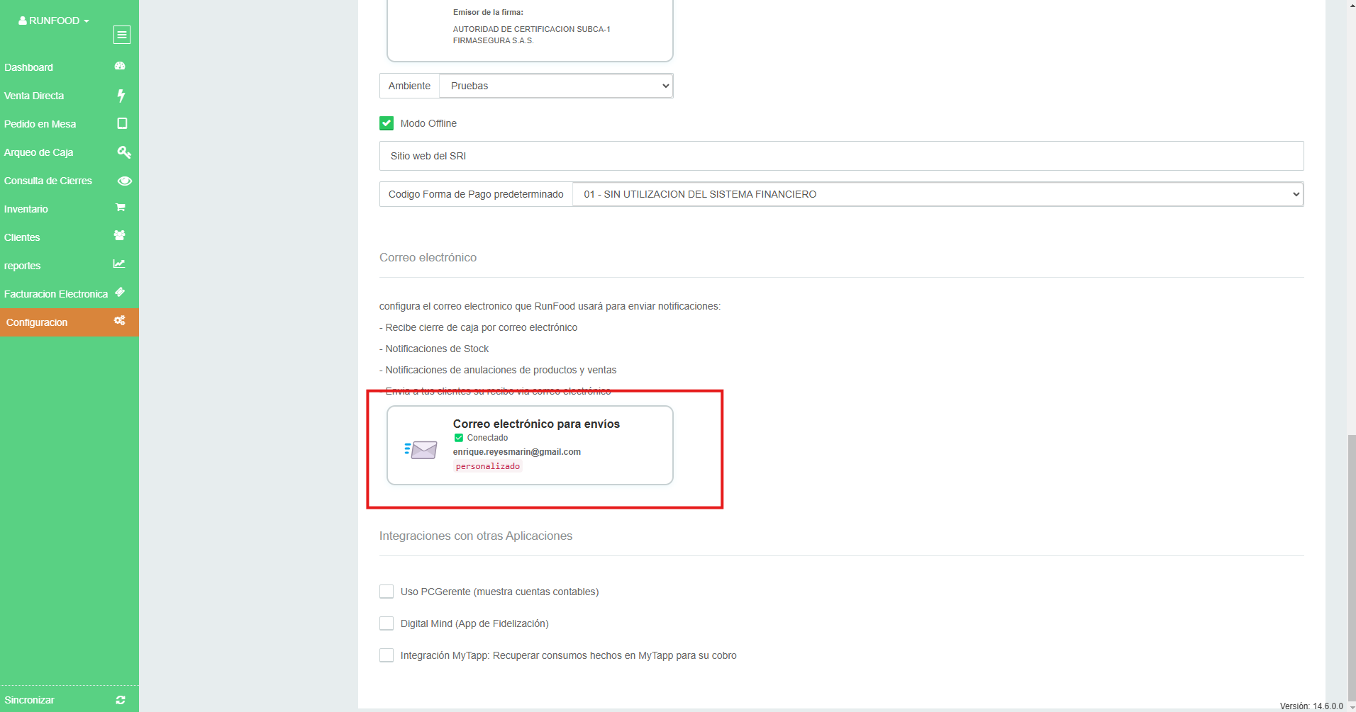 Verificación datos
